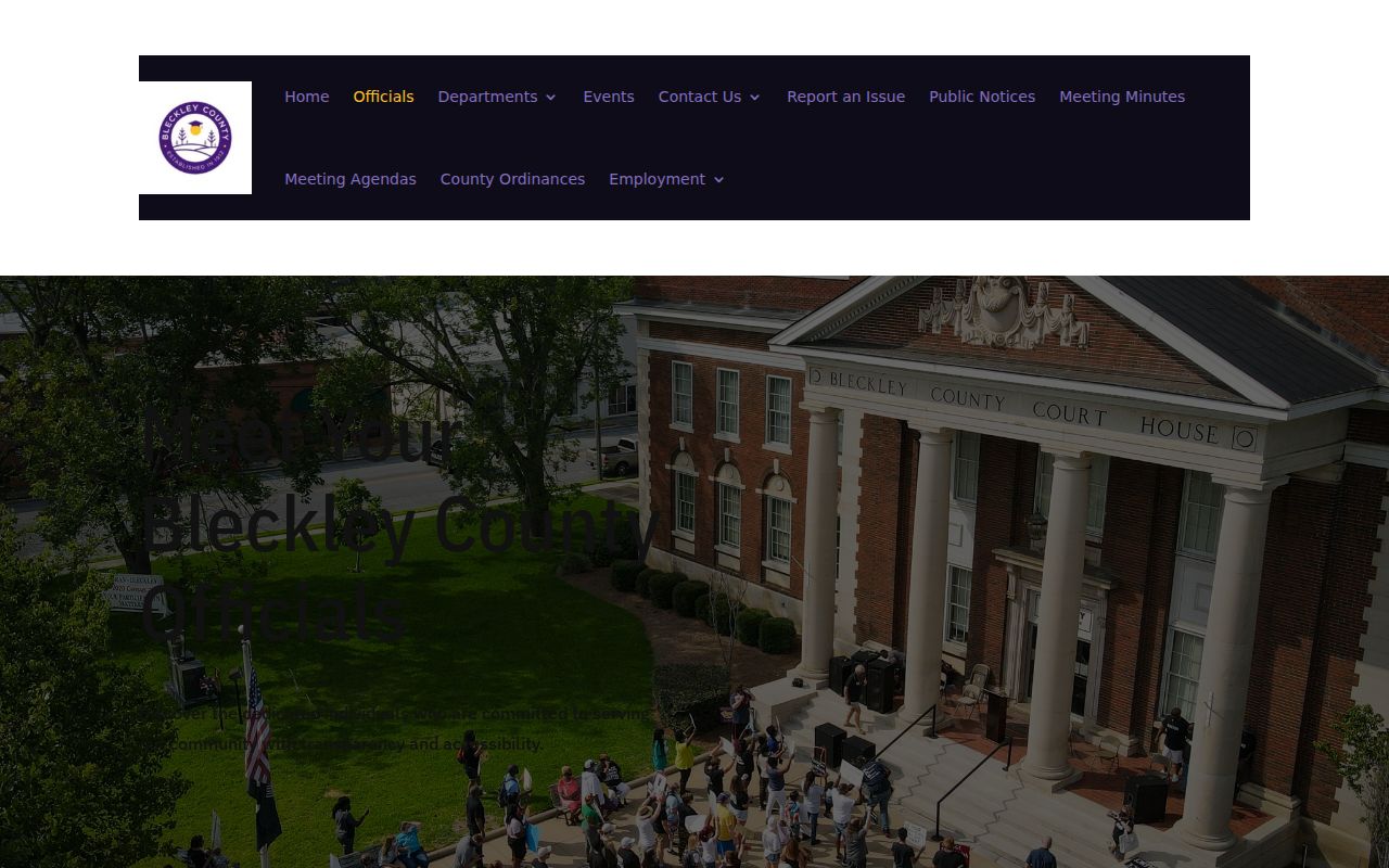 Bleckley County court docket officials and clerk contact source